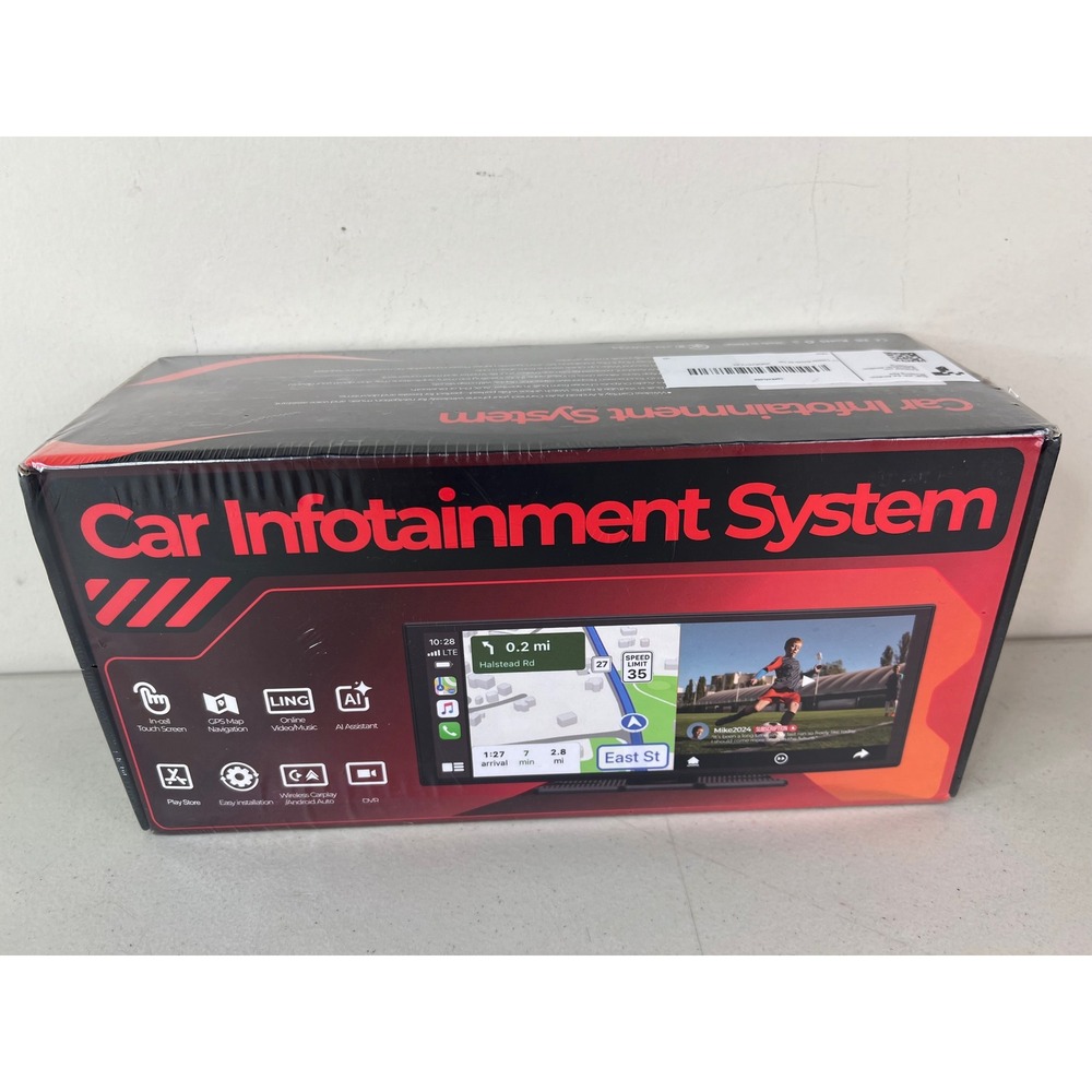 NEW 11" Carplay Car Infotainment System Android Auto 1080P DVR GPS 1920x720 IPS